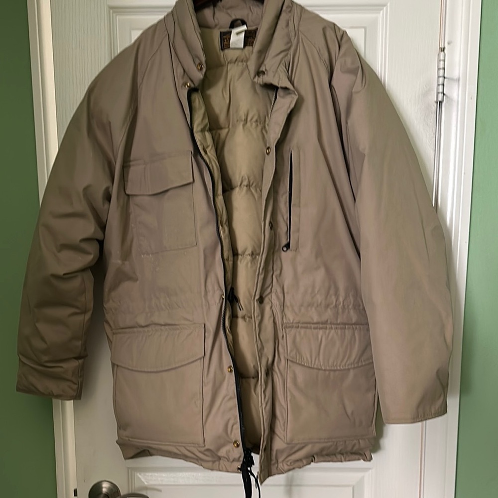 Tan Performance Jacket With Utility Design And Re… - image 1